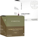 CYMBIOTIKA Liposomal Mushroom Supplement & Creatine+ Bundle, Lion's Mane, Turkey Tail, B-Vitamins, Cordyceps & Reishi Mushrooms, Amino Energy, Recovery, & Muscle Mass