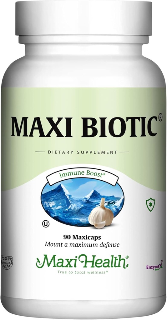 Maxi Health - Maxi Biotic Capsules d'extrait d'ail vieillis (90 comte)