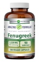 Formules étonnantes Fenugreek Seed 610 Mg 180 Capsules Veggie Supplément de produit non-OGM