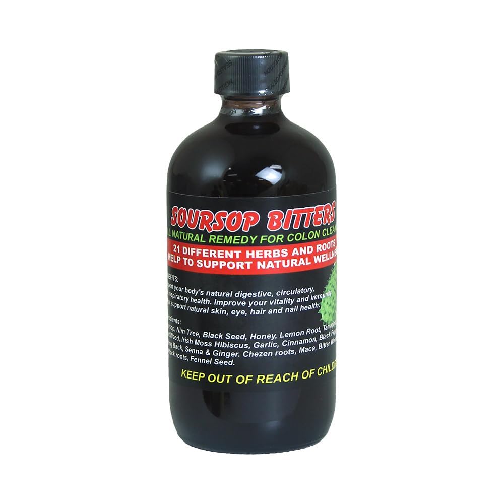 Générique Soursop Bitters –8oz – Immune Support – Soursop amer naturel avec des extraits botaniques