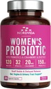 Probiotiques pour femmes, 120 milliards et 32 souches avec canneberge, prébiotiques et enzymes digestives, Gut, soutien vaginal et urinaire, 30 capsules à libération différée
