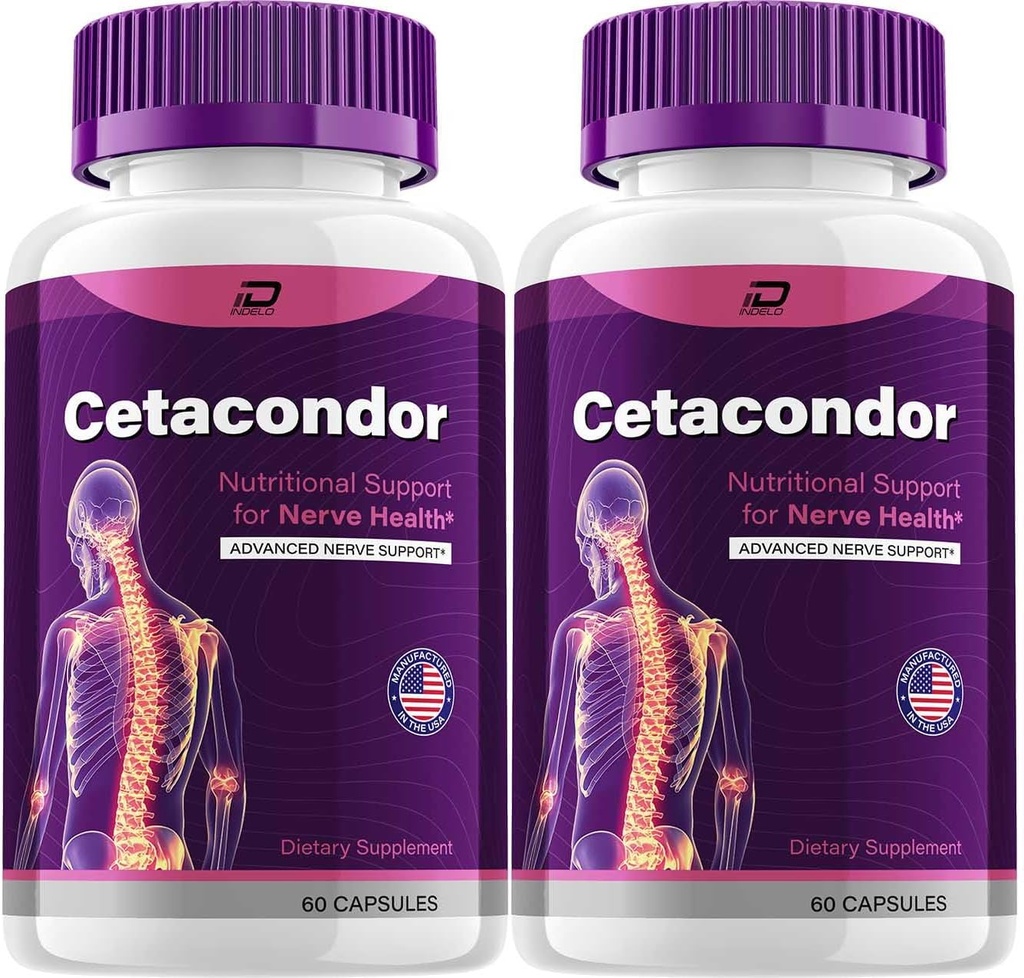 Cetacondor Health & Cerveau Support – Cetacondor Formule Nootropique avancée Supplément de Focus All-Natural Support Reviews (2 Pack - 120 Capsules)
