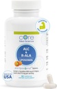 Core Med Science Capsules de supplément ALC et R-ALA - Acétyl-L-Carnitine (900mg) et acide lipoïque R-alpha (75mg) - favorise l'énergie et la focalisation - soutient la fonction mentale et la cognition de la mémoire (90 Nombre)