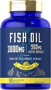 Huile de poisson de Carlyle 3000mg.900mg Oméga 3.90 Softgels.