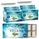AshwaGum RELAX Gum by BetterGum, supplément haute puissance avec KSM 66 Ashwagandha et Gaba, soutient le stress et le soulagement de la tension, alternative aux gommes, sans sucre, pack de 2