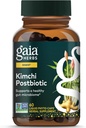 Gaia Herbs Kimchi Postbiotic - Supplément digestif naturel pour la santé des Gut - Fabriqué avec du Kimchi fermenté biologique - Exempt de lait, de soja et de gluten - 60 Capsules de végétalien (30 portions)