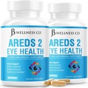 JB Wellness AREDS 2 Supplément aux vitamines et minéraux oculaires, contient de la lutéine, de la vitamine C, de la zéaxanthine, du zinc et de la vitamine.