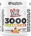 VMI Sports L-Carnitine 3000 Poudre de 3000 $ 3000 mg L-Carnitine $ Soutien métabolique Formule d'absorption maximale $ Grand goût pour les hommes et les femmes $ 30 portions (30 portions, fraise Kiwi)