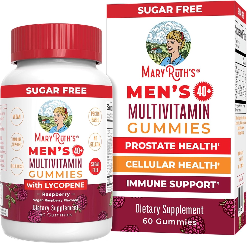 MaryRuth Organics Multivitamines pour les hommes 40+--------------------------------------------------------------------------------------------------------------------------------------------------------------------------------------------------------------------------------------------------