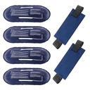 Paquets de glace pour blessures Réutilisables, 4 packs de gel chaud et froid et 2 packs d'enveloppes souples réglables pour les épaules du dos Arms Les genoux et les jambes Récupération des blessures, Allégation de la douleur articulaire et musculaire