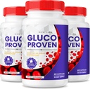 labos de taille - Gluco Proven Capsules - pilules de supplément de formule avancée, support de résistance maximale, tout naturel Plus biologique non OGM (180 capsules)