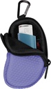 Porte-inhalateur en asthme néoprène, Holster de transport portatif de protection, étui de transport léger avec pince de carabine et poche en mesh à l'intérieur, inhalateur non inclus (cas seulement) (violet)