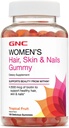GNC Femmes cheveux, peau et ongles Gummy - fruits tropicaux, 150 gommes, contient biotine pour cheveux, peau et ongles forts et sains