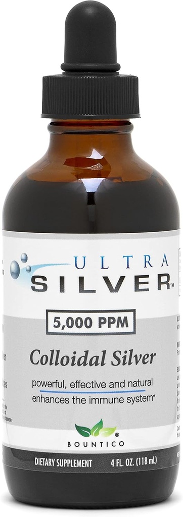 Ultra Silver® Colloidal Silver 5.000 PPM, 4 Oz (118mL)