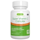 Igennus Haute Absorption Super Vitamine C, Label propre Pureway-C 1000mg, Vitamine C végétalienne avec bioflavonoïdes, 60 portions, Action 24 heures sur 24, Santé immunitaire, Énergie, Cœur et cerveau