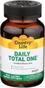 Country Life Daily Total Un avec du fer - Mélange d'enzyme digestive plein spectre - 60 Capsules végétariennes