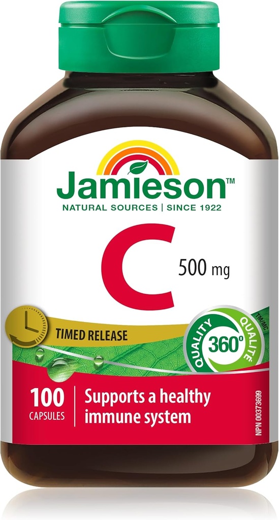 Jamieson Vitamine C 500 mg Capsule à libération différée