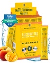 KEY NUTRIENTS Electrolytes Powder Packets - Tropical Peach Mango 20 Pack Hydration Packets - Travel Hydration Powder - No Sugar, No Calories, Gluten Free - Made in USA