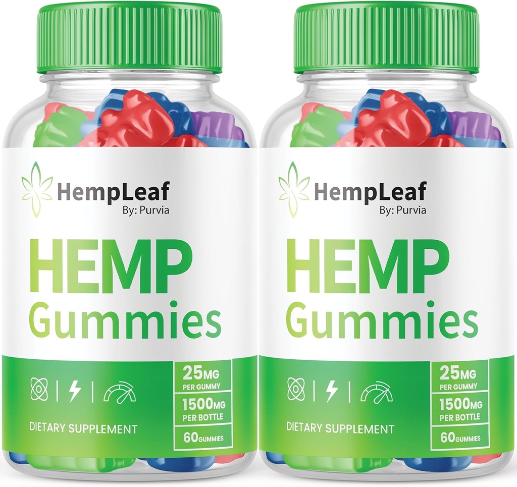 Gommies à feuilles de chanvre (2 paquets) - Formule officielle - Gommies à feuilles de chanvre avec extrait de chanvre, mélange de chanvre à performances zen avancées, Gommies à feuilles zen boost Résistance maximale, Gommies zen (120 gommies)