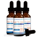 Huile MCT de Science® approuvée - Huile de triglycéride à chaîne moyenne pure (MCT) dérivée de noix de coco avec acide caprylique (C8) et acide capric (C10) - végétalien, 60 ml - boîte de 3