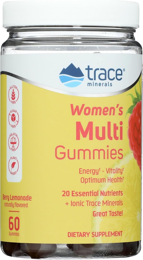 Trace Minerals Multi Gummies pour femmes Berry Lemonade Flavor 60 ct