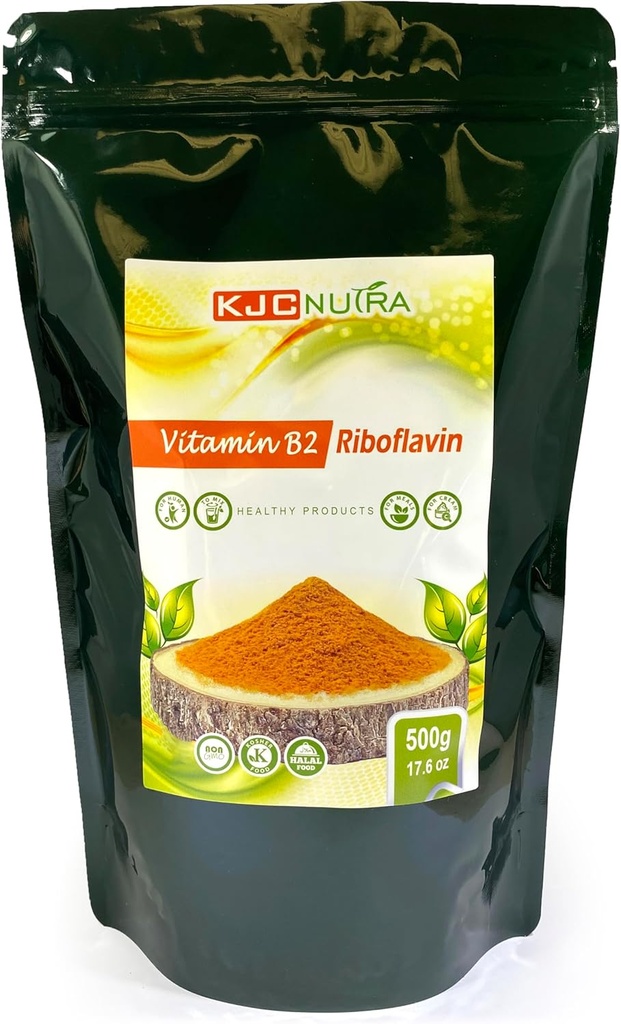 Vitamin B2 Powder 500 g (17.6 oz) RIBOFLAVIN