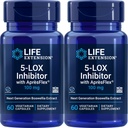 Inhibiteur de la durée de vie 5-LOX avec AprèsFlex 100 mg, 60 capsules végétariennes (paquet de 2)