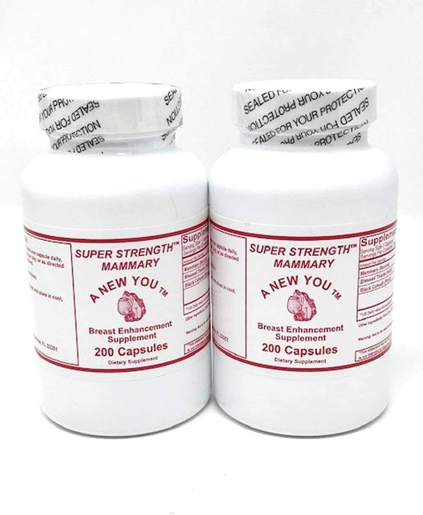 Capsules Super Strength Mammary pour les hommes et les trans-femmes 400 Capsules