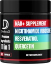Supplément NAD 11en1 avec nicotinamide Riboside, Quercetin, resvératrol et 8 Plus - 2 mois d'approvisionnement