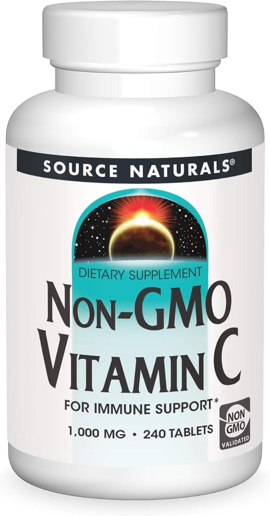 SOURCE NATURALS Non-GMO Vitamin C Tablet, 240 Count