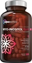OmniBiotics Myo-Inositol & Supplément D-Chiro Inositol avec un rapport de 40:1 pour l'équilibre hormonal pour les femmes - Supplément pour soutenir la santé reproductive et la fonction ovarienne. Non-OGM - 120 Capsules de végétalien