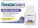 Florastor Probiotic Digest and Repos, Saccharomyces Boulardii Probiotics avec la mélatonine (4mg), aide naturelle au sommeil + soutien digestif, 40 capsules