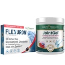 Purity Products Flexuron Joint Formula + Joint Gel Flexuron (Krill Oil, Low Molecular Weight Hyaluronic Acid, Astaxanthin) - Joint Gel Berry Powder (Bioactive Collagen Peptides + MSM)