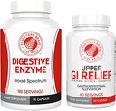 Silver Fern Brand - Kit de soutien à la digestion GI supérieure et inférieure - Groupe d'enzymes de soulagement GI et de digestion GI