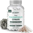 Organics Ocean Real Magnésium Citrate - Supplément Magnésium à haute absorption - Magnésium chélaté pour soutenir l'énergie, la relaxation et la régularité