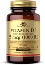 Solgar Vitamine D3 (Cholecalciferol) 25 mcg (1000 UI) – 180 comprimés - Aide à maintenir des os et des dents sains - Système immunitaire - Non-OGM, sans gluten, sans lait, sans casher - 180 portions