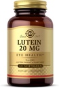 Solgar Lutein 20 mg, 60 Softgels - soutient la santé des yeux - aide à filtrer la lumière bleue - contient de la lutéine FloraGLO - non-OGM, sans gluten, sans lait - 60 portions