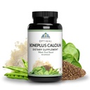 Systèmes de santé optimaux BonePlus Calcium fortement absorbant Calcium chélaté + Ipriflavone, Probiotiques, Enzymes végétaux