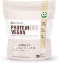 NutraOne ProteinOne Vegan Protéine en poudre végétale Vegan Protéine en poudre, sans lait, sans pois et protéines de riz (Vanilla Ice Cream)