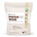 NutraOne ProteinOne Vegan Protéine en poudre végétale Vegan Protéine en poudre, sans lait, sans pois et protéines de riz (Vanilla Ice Cream)