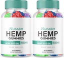 (2 Pack) Gommies de chanvre Nufarm - Formule officielle - Gommies de la nouvelle ferme avec extrait de chanvre Performance, Gommies de la ferme Nu Grand Goût, Bio Heal Grande Taille Gommy, Nouveau 2023 1500mg par bouteille Nouveau (120 Gommies)