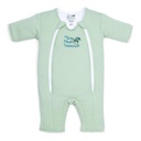 Magic Sleepsuit Baby Merlin's Cotton Baby Swaddle Transition Product - Design doux et confortable, Double Zipper pour des changements de couches faciles, favorise un sommeil sûr, 3-6 mois - Sage Green - Grand 18-21lbs
