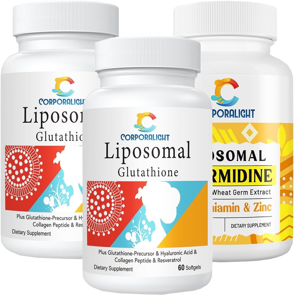 Supplément glutathion liposomique, supplément spermidine liposomique