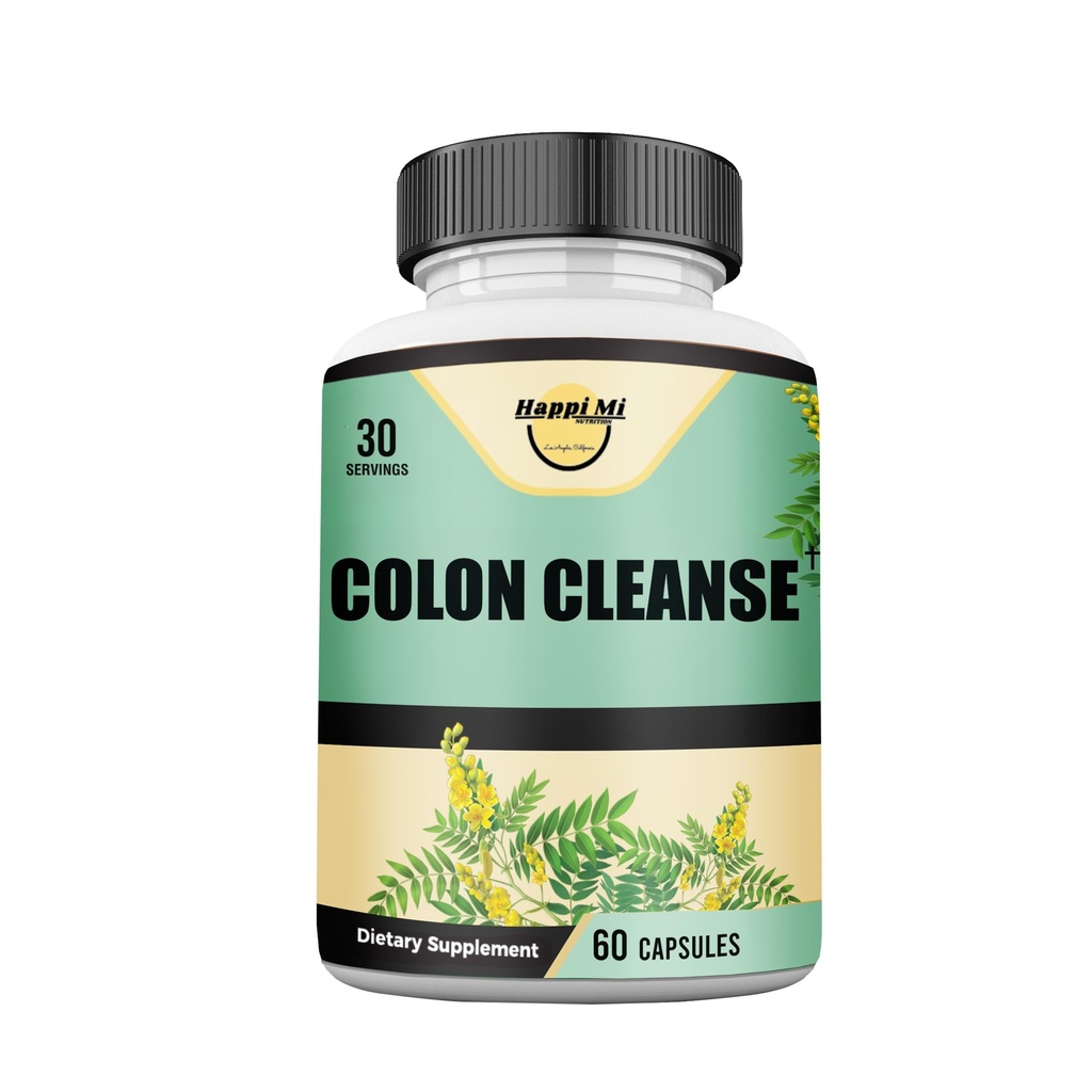 Colon Cleanse, Colon Detox, toute la formule à base de plantes naturelles, soutenir les mouvements de Bowel en santé, Gut Health & Healthy Metabolism Support, non-OGM - 60 capsules végétales 30 portions