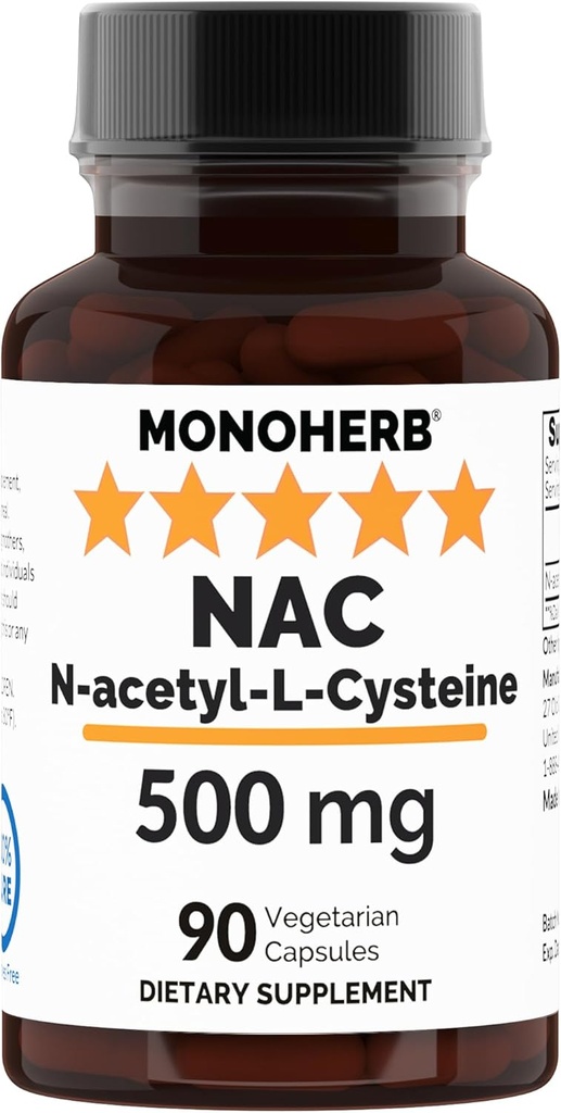 N-acétyl-L-Cystéine - NAC - 500 mg - 90 gélules