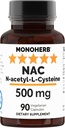 N-acétyl-L-Cystéine - NAC - 500 mg - 90 gélules