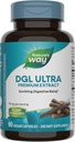 Nature's Way DGL Ultra, extrait de racine de réglisse premium, soulagement digestif apaisant*, avec GutGard, 75 mg par portion, sans gluten, 90 capsules de végétalien (paquetage mai Vary)