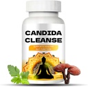Candida Cleanse - Support Gut & Colon, Formule avancée - Origan Feuille, Wormwood, Noix noire, Acides Capryliques