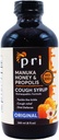 P.R.I Syrup sec naturel avec le miel de Manuka, propolis, huile d'arbre à thé et vitamine C - Gorge male et soutien immunitaire, saveur originale, 8oz
