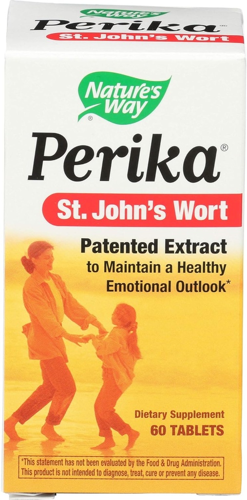 Nature's Way Perika St. John’s Wort, 60 Tablets, Pack of 2